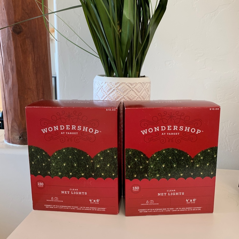 Net Christmas Lights. Wondershop (Target). New, unopened.